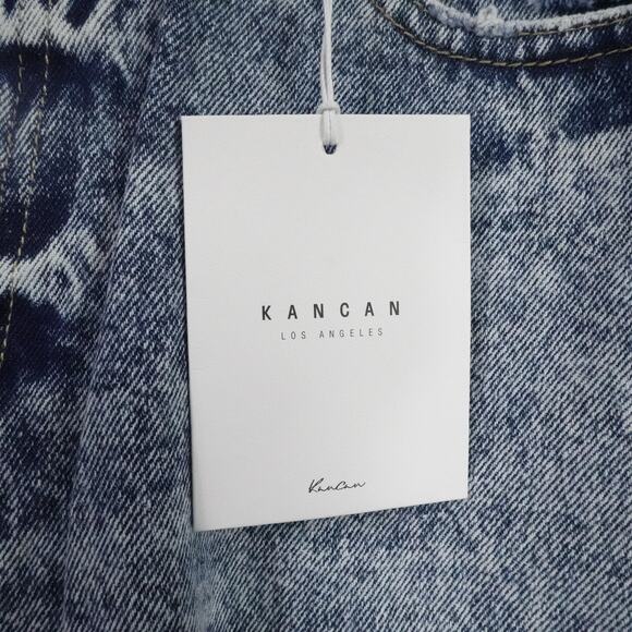 KanCan Jeans Womens 11 29 Blue Distressed High Rise Ankle Skinny Raw Hem Denim - Picture 13 of 15